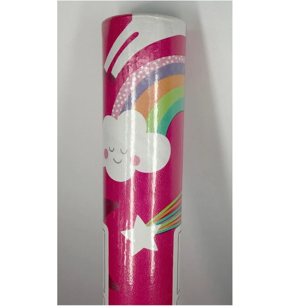 Bella Lux Pink Unicorn Rainbow Gift Wrap Roll Heavy Weight 30 SqFt 109-09